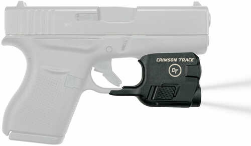 Crimson Trace Ltg773 Lightguard White Led 100 Lumens Fits Glock 42/43 1/3n (2) Battery Black Polymer